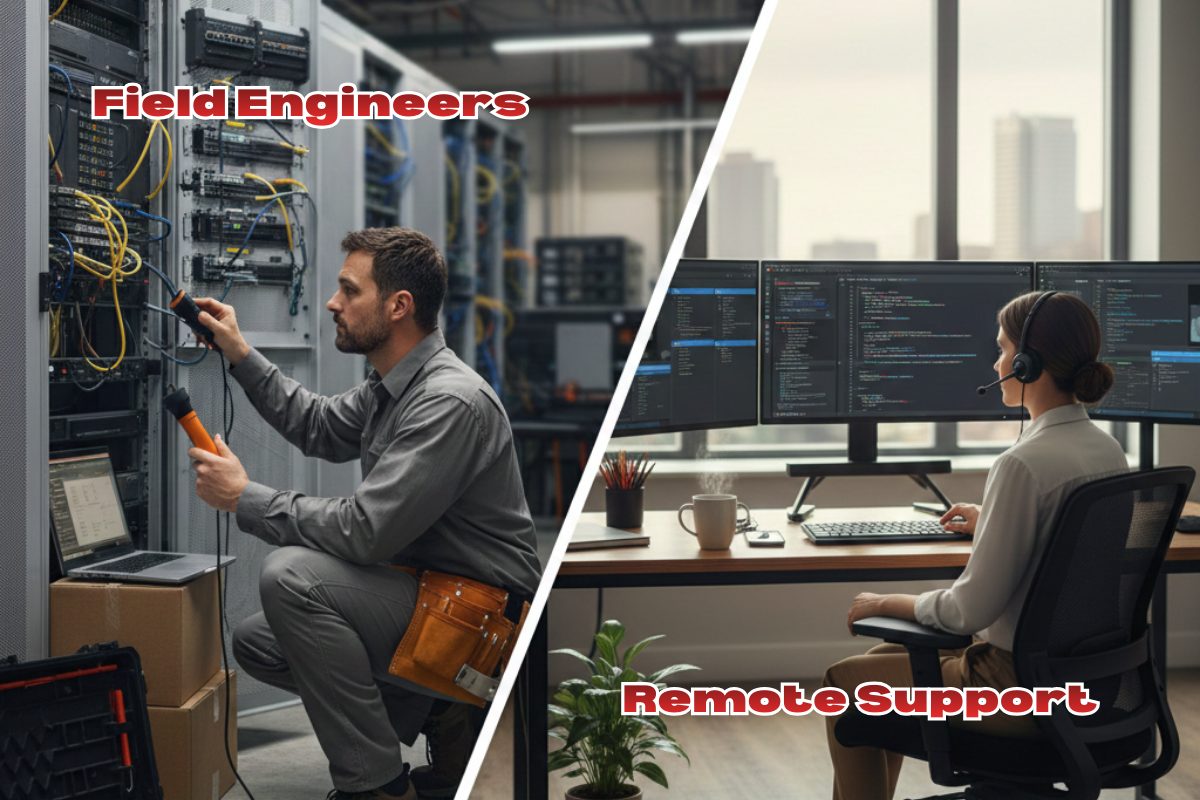 Field Engineers vs. Remote Support: When Businesses Need Hands-On Expertise